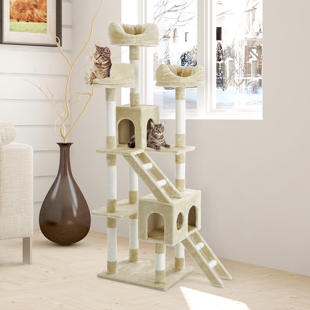 71" High Multitier Cat Tree Tower Furniture Kitten Playhouse