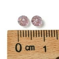 thumbnail image 4 of 24pc Preciosa® Crystal Beads Czech Crystal Bicone(451 69 302 Rondelle) 20020 201 Light Amethyst Glitter 4mm Hole: 0.8mm, 4 of 4