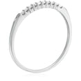 thumbnail image 2 of Vir Jewels 1/10 CTTW Petite Diamond Wedding Band in 10K White Gold Prong Set Size 6 Female Adult, 2 of 6