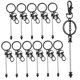 thumbnail image 5 of Homoyoyo 12Ud Kit De Montaje De Llaveros Metálicos Para Decorar Mochilas Con Abalorios Personalizados, 5 of 8