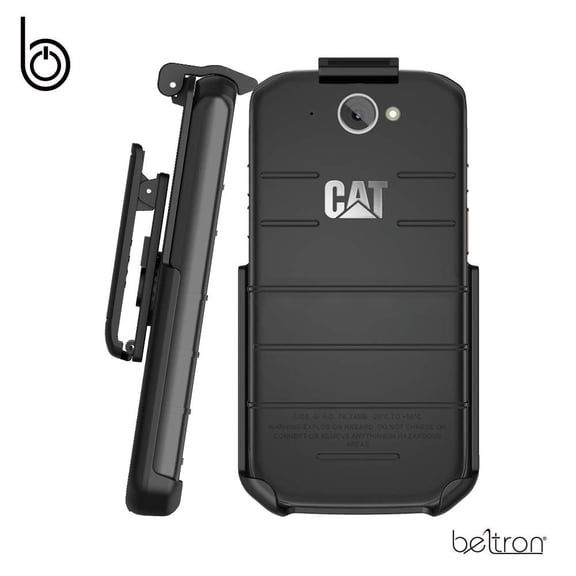 CAT S48c Holster, Heavy Duty Belt Clip Holster for Caterpillar CAT S48C Sprint/Verizon Features: Secure Fit, Quick Release Latch & Built-in Kickstand Durable, Reliable and Lightweight