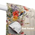thumbnail image 2 of Vintage Flowers Kitchen Window Curtains, Swag Curtains Valance for Bedroom Living Room Bathroom, Spring Floral Botanical Rustic Pastoral Rod Pocket Window Curtain Block Drapes 2 Panels 36"x63", 2 of 9