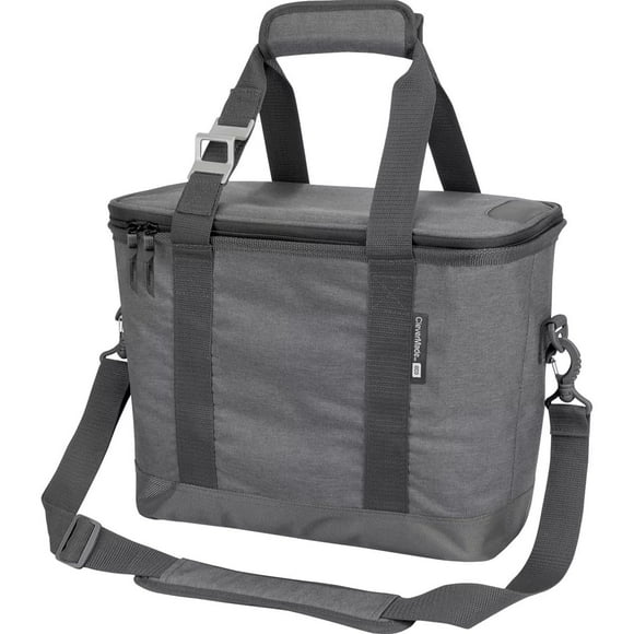 CleverMade Collapsible Insulated Cooler Bag – 30 Can Leakproof Soft Cooler for Beach, Travel, Car – Shoulder Strap, Bot