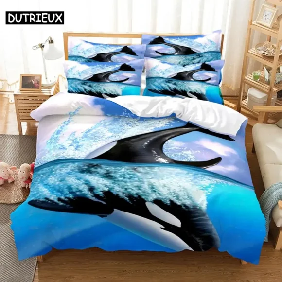 Bed Sheets Marine life Bedding Set Duvet Cover Set Bedding Digital Printing Bed Linen Size Bedding Set Fashion Design Bed Sheets
