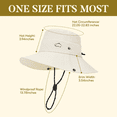 thumbnail image 5 of Zando 2-in-1 Sun Hats for Women 2026 UPF50+ Waterproof Foldable Bucket Hat with Zip-Off Wide Brim for Fishing Hiking Black, 5 of 6