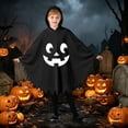 thumbnail image 2 of Bainana Halloween Onesie Romper Ghost Robe Outfits For Kids Breathable Long Sleeve Hooded Face Print Robe Boys And Girls School Play Clothes, 2 of 7