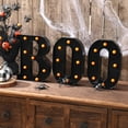 thumbnail image 5 of TETOU Halloween Decorations Indoor,"BOO" Sign 3 LED Light up Letters for Home Fireplace Room Desk Mantel Table Vintage Gothic Party Halloween Indoor Decor, 5 of 8