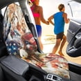 thumbnail image 3 of Garronmavis Front Car Seat Towel Cover, Sweat & Stain Resistant Breathable Non-Slip Waterproof, for Gym Workout Beach Hiking Running, Universal Fit for Cars SUV Trucks Sedan Van, 3 of 8
