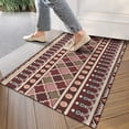 thumbnail image 4 of Red Boho Egyptian Lotus and Circles Pattern Door Rugs,Washable Non Slip Door Mats Indoor,Decorative Door Mats,Entry Mat Indoor for Entrance,Bedroom,Kitchen,Bathroom,17"x30", 4 of 6