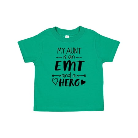 

Inktastic My Aunt is an EMT and a Hero Boys or Girls Baby T-Shirt