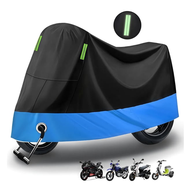 Funda Para Moto Impermeable Cubierta Para Moto Lona Moto Modelo Negro