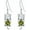 August(Peridot), variant on Cat Earring with Synthetic Birthstone Cat Dangle Earrings Gift for Women