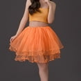 thumbnail image 2 of RUTAYY Women Tutu Christmas Show Four Of Mesh Skirt Solid Color Flowy Swing Skirts, 2 of 3
