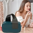 thumbnail image 5 of Bolsa de almacenamiento de cosméticos, bolsa de viaje para artículos de tocador, bolsa de acabado de pvc, bolsa de cosméticos con cremallera de color sólido para ocio, 5 of 5