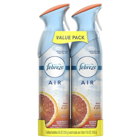 Febreze Air Freshener Value Pack, Blood Orange & Spritz, 2 count, 8.8 oz each