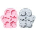 thumbnail image 1 of 2Pcs Christmas Themed Design Silicone Cake Molds DIY Kitchen Baking Molds, 1 of 8