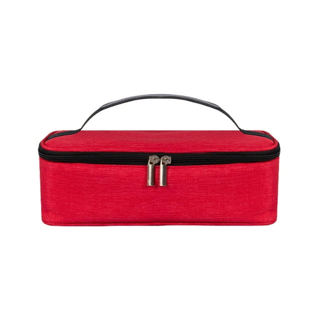 Contenedor de almuerzo aislado portátil, de alimentos reutilizable, bolsa térmica, Bento duradero para senderismo, trabajo, pesca al Sunnimix Bolso de almuerzo