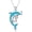 OceanicCreature 1, variant on 925 Sterling Silver Opal Necklace for Women Oceanic Creature Design Collection Dolphin/Sea turtles/Jellyfish/Octopus/Seahorses/Mermaids