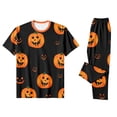 thumbnail image 5 of 2026 Matching Family Halloween Pajamas Set, Fall Sleepwear, Ghost & Pumpkin Printed Holiday Sleepwear, Soft Loungewear PJs Outfit, 5 of 5