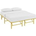 thumbnail image 3 of Modway Horizon Full Stainless Steel Bed Frame in Yellow, 3 of 12