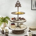 thumbnail image 2 of GG Collection 3-Tiered Server and Metal Base Tiered Stand - 91731, 2 of 2