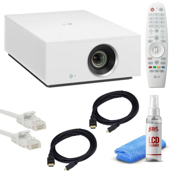 LG CineBeam HU710PW 4K UHD Projector + 6FT HDMI Cable + LCD Screen Cleaner