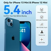 GAOBAO for iPhone 12 Mini/13 Mini Case, Magnetic Phone Case Compatible with MagSafe Shockproof Translucent Slim Protective Cover 5.4