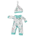 thumbnail image 5 of AlevRam 6 Sets 12 inch Baby Doll Clothes, Soft Cotton Bodysuits Outfits with Hats, Doll Clothes Set for 10-12 inch Dolls, Gift for Kids Girls, 5 of 7
