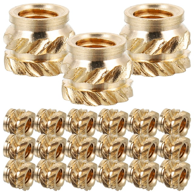 Miangastore 50 Pcs Insert de Ensemble de Chaleur M3x4x5 Filetage Injection Écrou Moulage Filetage Écrou Moleté
