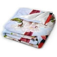 thumbnail image 2 of Red Cardinal Birds and Cherry Flowers Throw Blanket Ultra Soft Warm All Season Decorative Fleece Blankets for Bed Chair Car Sofa Couch Bedroom 50"X40", 2 of 6