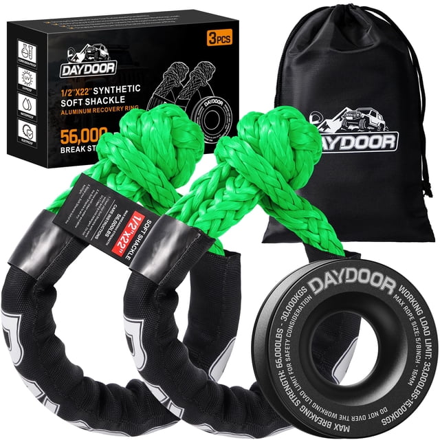 Kit de recuperación Soft Shackle DAYDOOR, 56 000 libras, 1/2 x 56 cm