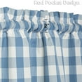 thumbnail image 3 of Buffalo Check Plaid Tier Curtains, Cotton Blend Gingham Rod Pocket Short Half Window Curtain, 3 of 6
