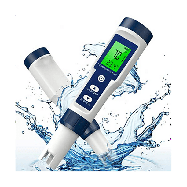 ckepdyeh TDS Meter, 0-200000 PPM Meter, 0-14 PH Meter, 5 in 1 TDS/EC ...