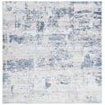 thumbnail image 2 of SAFAVIEH Malibu Fredrick Distressed Polyester Area Rug, Beige/Blue, 6' x 6' Square, 2 of 13