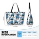 thumbnail image 4 of Fotbe Blue Excavator Bolsa de Viaje para Playa - Resistente al Agua, Bolsa Tote de Gran Capacidad y Ligera con 7 Bolsillos para Mujeres y Hombres, 4 of 7