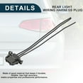 thumbnail image 4 of Conector del arnés de cableado de luz trasera Unique Bargains para VW Golf IV 1997-2005 No.1J0972703 | Negro, 4 of 6