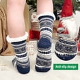 thumbnail image 3 of Mens Slipper Socks, PUTUO Non Slip Fuzzy Socks, Cozy Warm Slipper Socks for men, Fluffy Winter Christmas Socks Mens Christmas Gifts, Size 9-12,1 Pair, 3 of 6