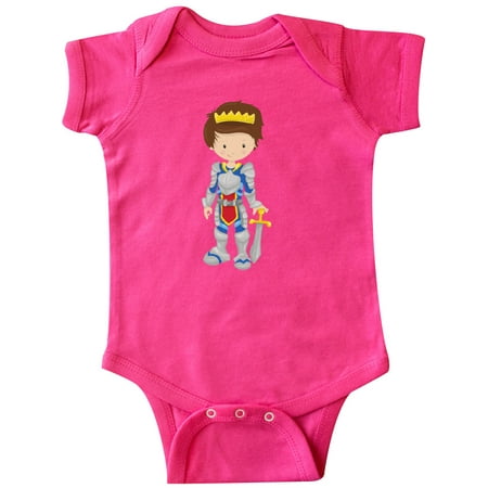 

Inktastic Boy Prince Brown Hair Knight In Shining Armor Gift Baby Boy Bodysuit