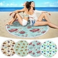 thumbnail image 1 of Colorful Round Beach Towel - Sandproof & Quick Dry Microfiber Blanket for Pool, Yoga, Picnics, and Travel, 1 of 8