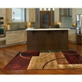 thumbnail image 4 of LR Home Aura 7'9" x 9'5" Red/Beige Geometric Performance Adult Indoor Area Rug, 4 of 10