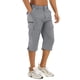 thumbnail image 1 of Pantalones cortos cargo TACVASEN para hombre, senderismo, secado rápido, gris claro, 1 of 7