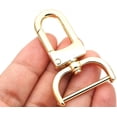 thumbnail image 3 of CRAFTME STUDIO Gold 1/2" Detachable Swivel Snap Hook Clasp (2pcs) with Screw Bar – Bag Strap Replacement Hardware (VT99), 3 of 6