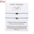 thumbnail image 2 of Pinky Promise Heart Adjustable Friendship Bracelets Bangles Matching Couples Bracelets Jewelry Gifts, 2 of 6