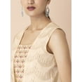 thumbnail image 4 of Indya Women's Ivory Scallop Foil Short Jacket, 4 of 6