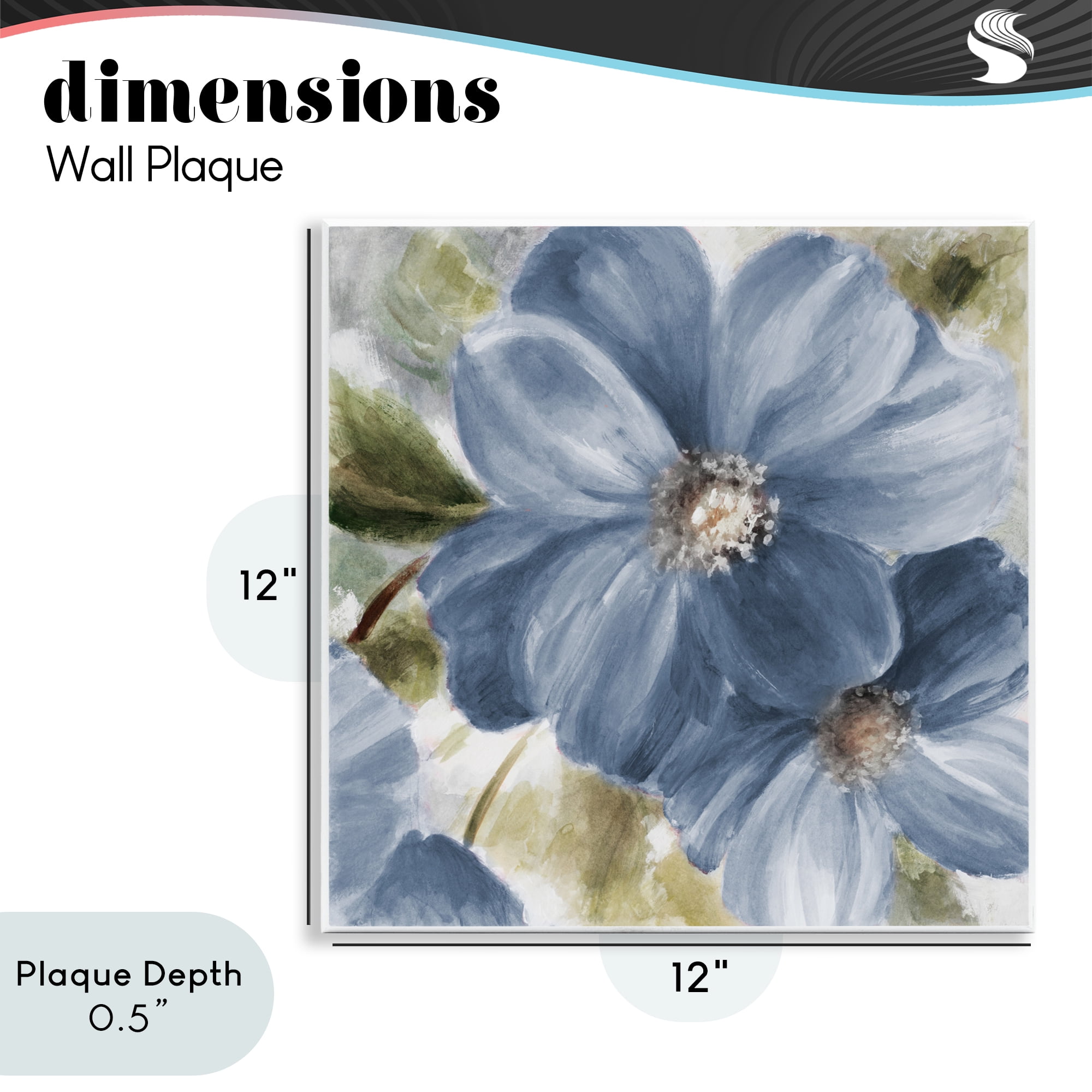 Stupell Industries Walk in Blue Beauty Wall Plaque Art, design by Lanie Loreth