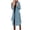Blue, variant on Crgrtght Women's Long Sleeve Coat Loose Fit Collared Open Front Lightweight Belted Trench Coat Fall Winter Fashion Outerwear Elegant Classic Tops Dark Blue XXL