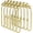Gold, variant on 12 Pcs Shower Curtain Hooks, Metal Shower Curtain Rings Rust Proof, Double Sided Shower Curtain Hooks for Shower Curtain Liner Smooth