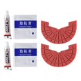 thumbnail image 1 of Protecteur de Chaussures pour Hommes Femmes Baskets Semelle Extérieure en Caoutchouc Protecteurs de Talon Antidérapants Auto-Adhésifs Kit de Réparation Rouge 37-38, 1 of 6