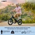 thumbnail image 5 of SWFT R.X Electric Lightweight Bike for Adults- 25 Miles Max Range, 20mph Max Speed, 20” Tires, 3 Level Pedal Assist, LED-Display, EBike Black, 5 of 5