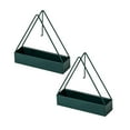 thumbnail image 1 of Oleegame 2PC Spoon And Lid Rest Reel Stand Portable Triangular Recycling Tray Outdoor Vertical Stand Swimming Pool Terrace Fire Coil Tray Holder Green, 1 of 9